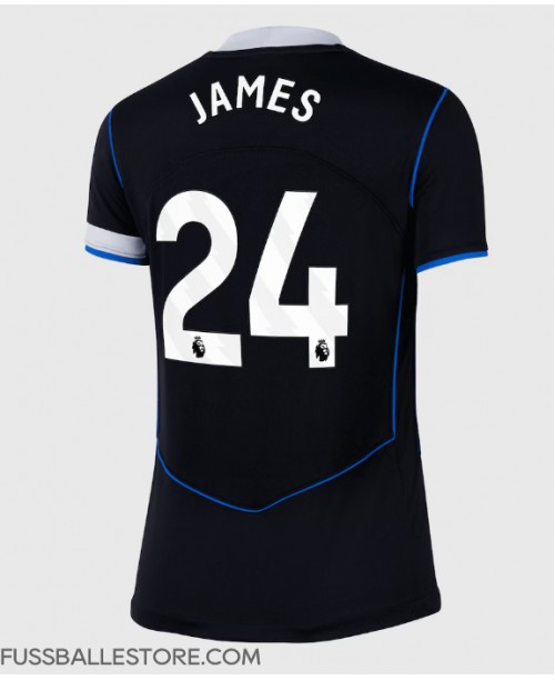 Günstige Chelsea Reece James #24 3rd trikot Damen 2025-26 Kurzarm Günstige Chelsea Reece James #24 3rd trikot Damen 2025-26 Kurzarm